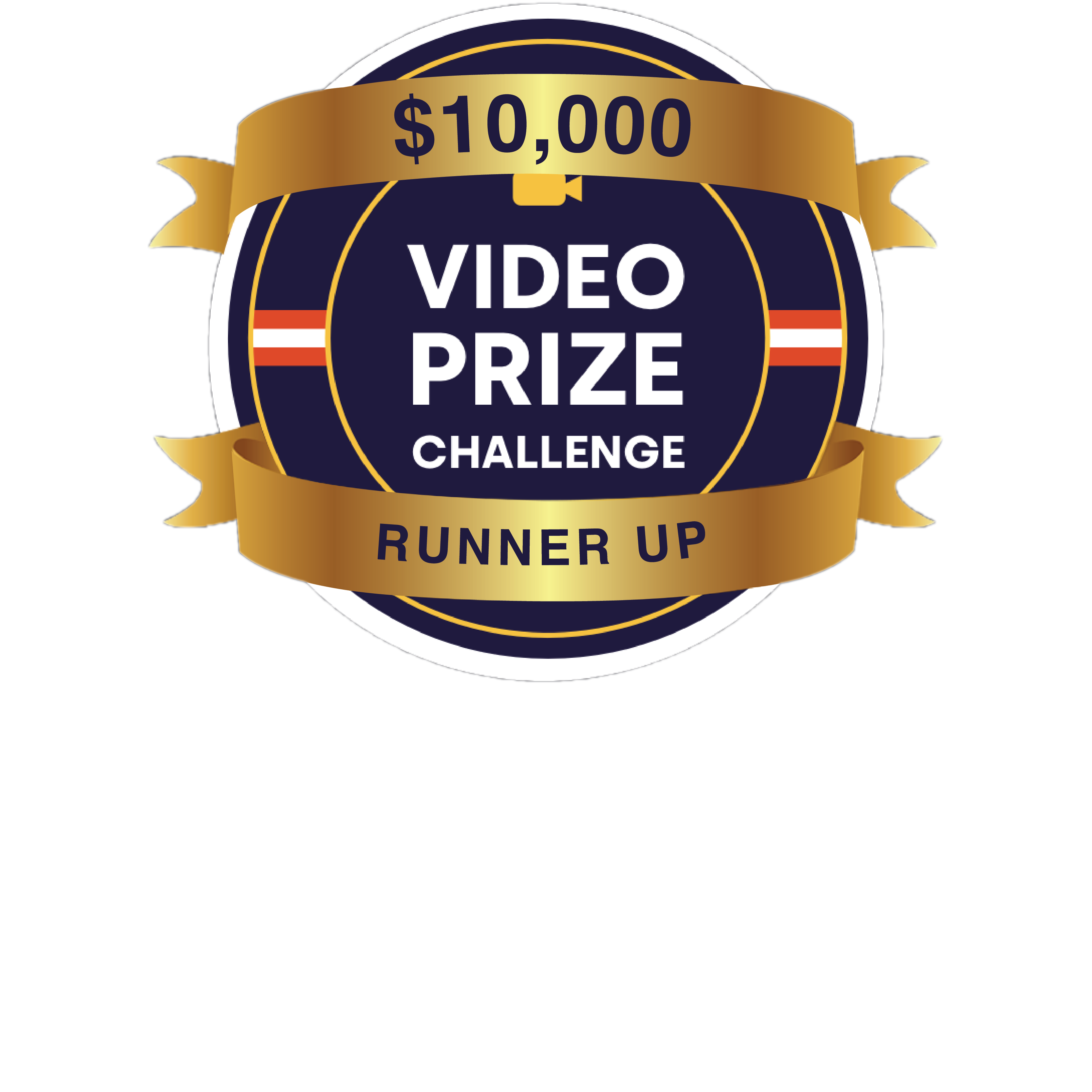 Video Prize Challenge logo overlaid with $10,000 Runner Up